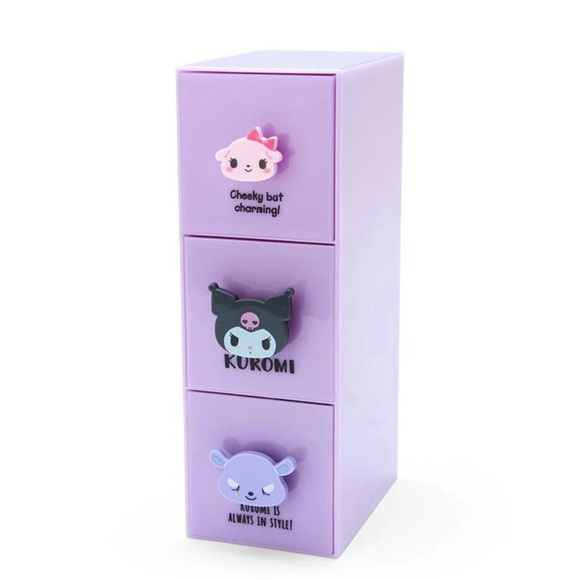 Sanrio Other - Kuromi 3-Tier Besties Stacking Container Drawers NWT